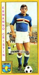 Figurina Ermanno Cristin - Calciatori 1969-1970 - Panini