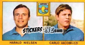 Figurina Harald Nielsen / Carlo Jacomuzzi - Calciatori 1969-1970 - Panini