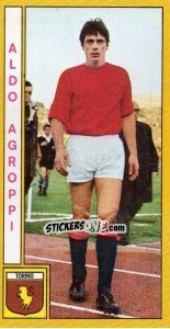 Sticker Aldo Agroppi - Calciatori 1969-1970 n. 232 - Panini