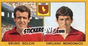 Cromo Bruno Bolchi / Emiliano Mondonico - Calciatori 1969-1970 - Panini