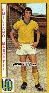 Sticker Emiliano Mascetti - Calciatori 1969-1970 n. 248 - Panini