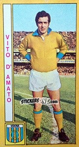 Sticker Vito D'Amato - Calciatori 1969-1970 n. 250 - Panini