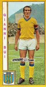 Sticker Gianni Bui - Calciatori 1969-1970 - Panini