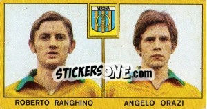Sticker Roberto Ranghino / Angelo Orazi - Calciatori 1969-1970 n. 255 - Panini