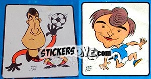 Sticker Albertosi / Altafini - Calciatori 1969-1970 n. 257 - Panini