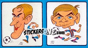 Sticker Bercellino / Bulgarelli - Calciatori 1969-1970 - Panini