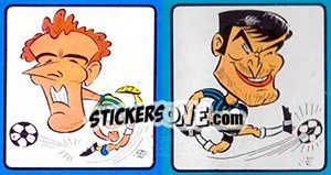 Sticker Bui / Burgnich - Calciatori 1969-1970 n. 260 - Panini