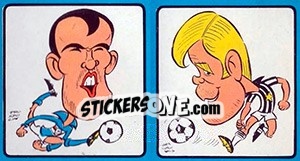 Sticker Frustalupi / Haller - Calciatori 1969-1970 - Panini