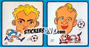 Sticker Mazzola II / Moschino - Calciatori 1969-1970 - Panini