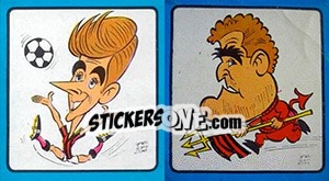 Sticker Rivera / Rocco - Calciatori 1969-1970 n. 273 - Panini