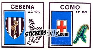 Figurina Scudetto Cesena / Como - Calciatori 1969-1970 - Panini