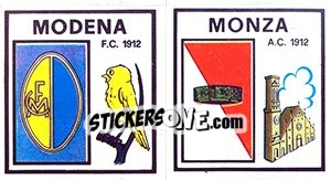 Sticker Scudetto Modena / Monza - Calciatori 1969-1970 - Panini
