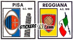 Cromo Scudetto Pisa / Reggiana - Calciatori 1969-1970 - Panini