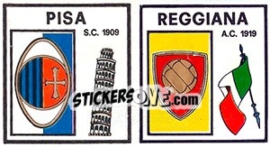 Sticker Scudetto Pisa / Reggiana - Calciatori 1969-1970 n. 284 - Panini