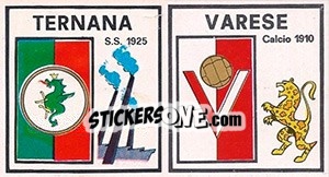 Sticker Scudetto Ternana / Varese - Calciatori 1969-1970 n. 286 - Panini