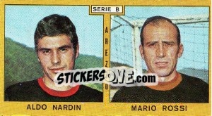 Sticker Nardin / Rossi - Calciatori 1969-1970 - Panini