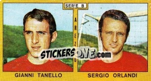 Sticker Tanello / Orlando - Calciatori 1969-1970 n. 290 - Panini