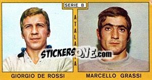 Sticker De Rossi / Grassi - Calciatori 1969-1970 n. 293 - Panini