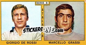 Cromo De Rossi / Grassi - Calciatori 1969-1970 - Panini