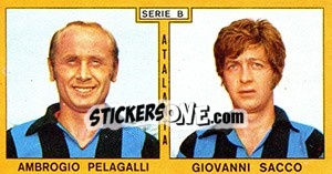 Sticker Pelagalli / Sacco - Calciatori 1969-1970 n. 296 - Panini