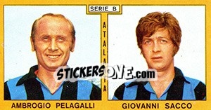 Sticker Pelagalli / Sacco - Calciatori 1969-1970 - Panini