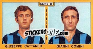 Sticker Cattaneo / Comini - Calciatori 1969-1970 n. 297 - Panini