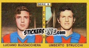 Sticker Buzzacchera / Strucchi - Calciatori 1969-1970 - Panini
