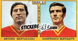Sticker Bertuccioli / Bertoletti - Calciatori 1969-1970 n. 306 - Panini