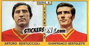 Cromo Bertuccioli / Bertoletti - Calciatori 1969-1970 - Panini