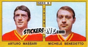 Sticker Massari / Benedetto - Calciatori 1969-1970 - Panini