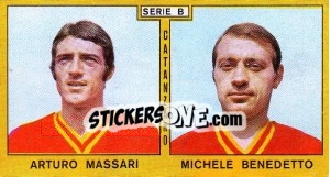 Sticker Massari / Benedetto - Calciatori 1969-1970 n. 307 - Panini