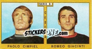 Sticker Cimpiel / Giacinti - Calciatori 1969-1970 n. 311 - Panini