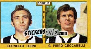 Sticker Leoni / Ceccarelli - Calciatori 1969-1970 n. 313 - Panini