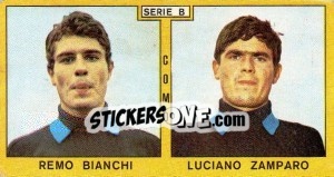 Sticker Bianchi / Zamparo - Calciatori 1969-1970 - Panini