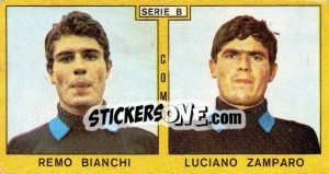 Sticker Bianchi / Zamparo - Calciatori 1969-1970 n. 317 - Panini