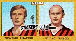 Sticker Pirazzini / Teneggi - Calciatori 1969-1970 - Panini