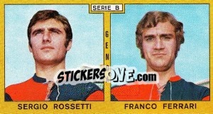 Cromo Rossetti / Ferrari - Calciatori 1969-1970 - Panini