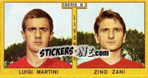 Sticker Martini / Zani - Calciatori 1969-1970 n. 338 - Panini