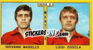 Sticker Masiello / Ossola - Calciatori 1969-1970 - Panini