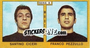 Sticker Ciceri / Pezzullo - Calciatori 1969-1970 n. 347 - Panini