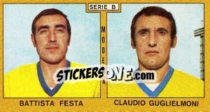 Figurina Festa / Guglielmoni - Calciatori 1969-1970 - Panini