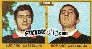 Sticker Castellini / Cazzaniga - Calciatori 1969-1970 n. 353 - Panini