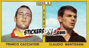 Figurina Cacciatori / Mantovani - Calciatori 1969-1970 - Panini