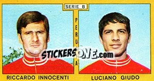 Sticker Innocenti / Giudo - Calciatori 1969-1970 n. 363 - Panini