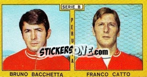 Sticker Bacchetta / Catto - Calciatori 1969-1970 - Panini