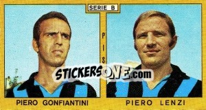 Sticker Gonfiantini / Lenzi - Calciatori 1969-1970 - Panini