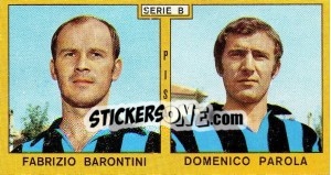 Sticker Barontini / Parola - Calciatori 1969-1970 n. 374 - Panini