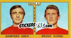 Sticker Grevi / Giorgi - Calciatori 1969-1970 - Panini