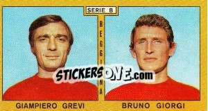 Sticker Grevi / Giorgi - Calciatori 1969-1970 n. 379 - Panini