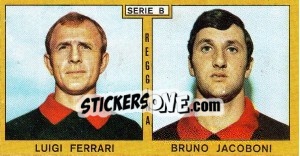 Sticker Ferrari / Jacoboni - Calciatori 1969-1970 n. 383 - Panini